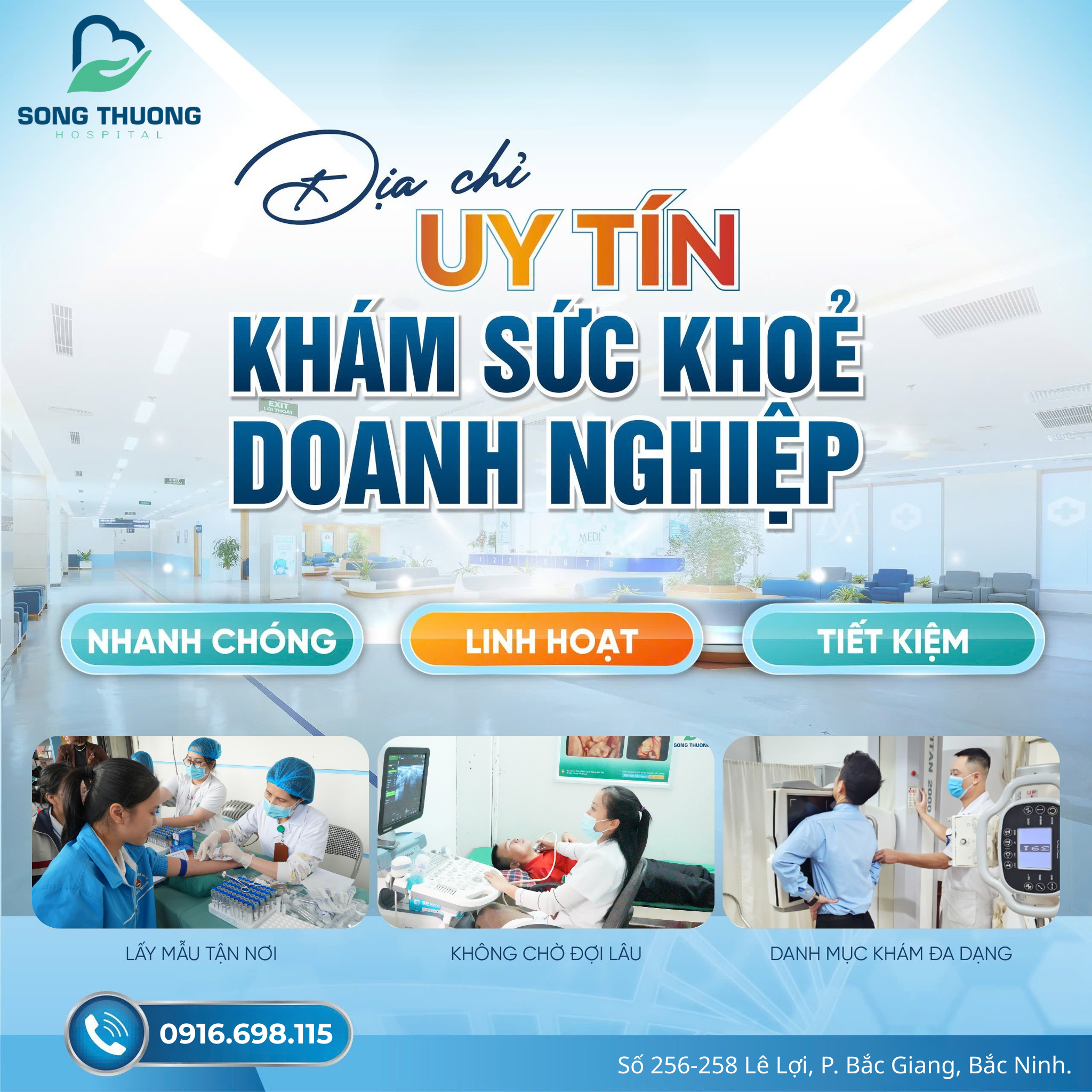 KHÁM SỨC KHỎE DOANH NGHIỆP TẠI BỆNH VIỆN ĐA KHOA SÔNG THƯƠNG – ĐỊA CHỈ UY TÍN HÀNG ĐẦU 